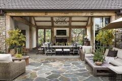 Los Angeles - Modern Farmhouse Barnwood Timbers Open to Patio
