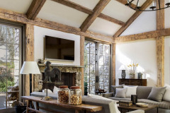Hand Hewn Barn Beams Farmhouse