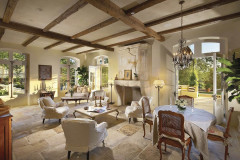 Shady Canyon - Reclaimed Beam Formal Living Ceiling