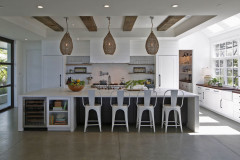 Solana Beach - Modern Kitchen with Reclaimed Beams
