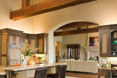 Rancho Santa Fe - Reclaimed Heavy Timber Kitchen