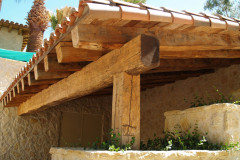Live Edge Barn Beam Car Port