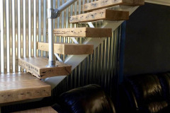 Reclaimed Rustic White Oak Solid 4" Thick Stair Treads