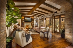 Reclaimed Wood Beams and Mantel