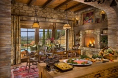 Reclaimed Wood Beams and Mantel