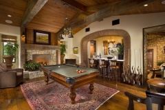 Reclaimed Wood Beams and Mantel