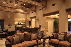 Hand hewn bart timber trusses