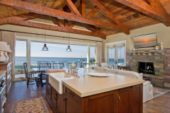 San Clemente - Reclaimed Hand Hewn Douglas Fir Trusses and Reclaimed Ceiling Decking
