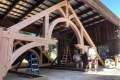 Reclaimed Douglas fir Hammer Truss