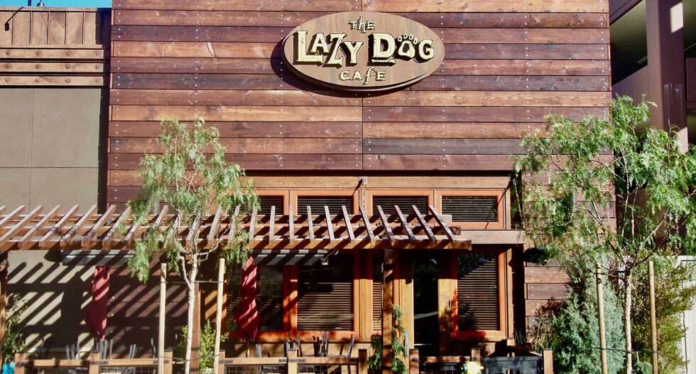 Lazy Dog Cafe in Temecula Exterior Wood Siding Project