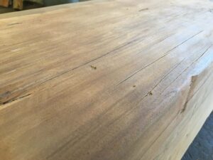 sanded redwood beams